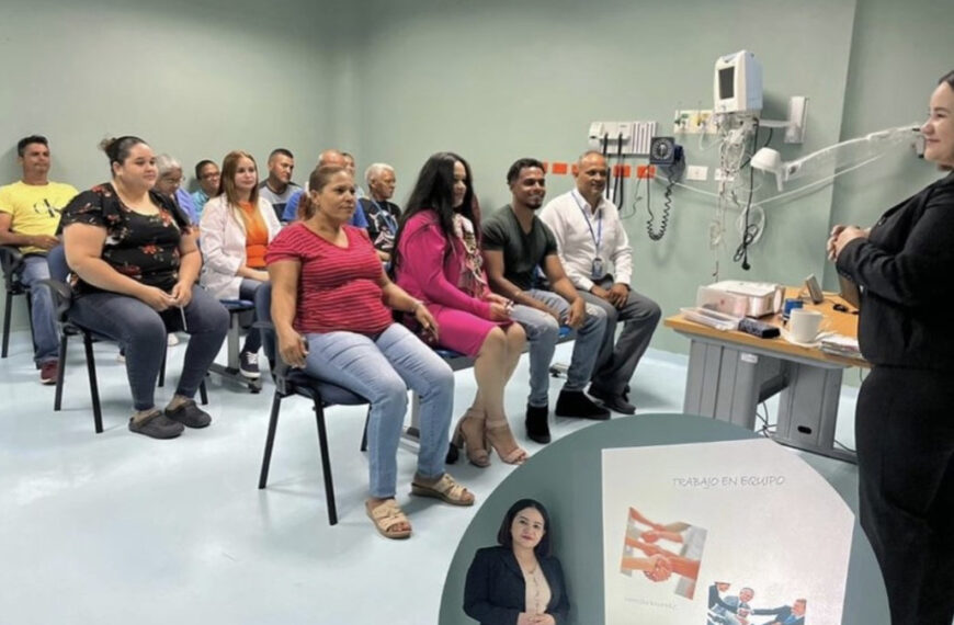 INFOTEP Imparte Taller acerca de Trabajo en Equipo a Colaboradores del Hospital Yrene Fernández